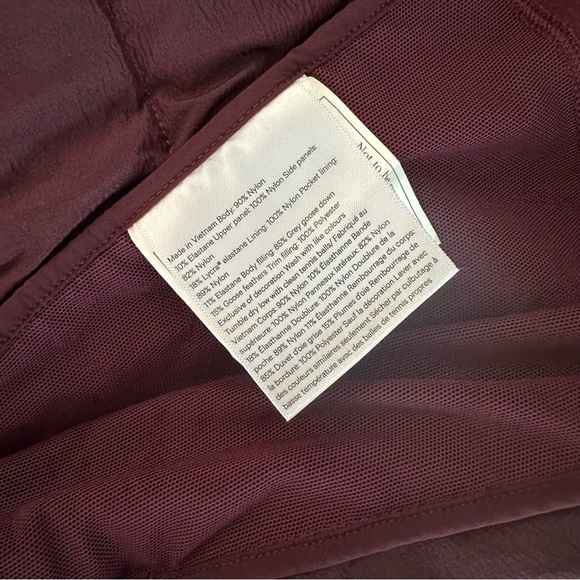 Lululemon Down For It All Vest Dark Adobe size 4 - Picture 6 of 9